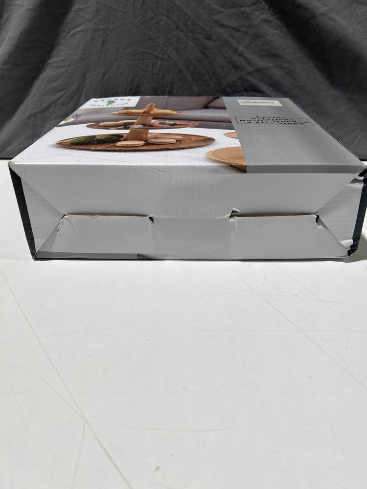 Cactus Solutions Rustic Wooden 3 Tier Stand