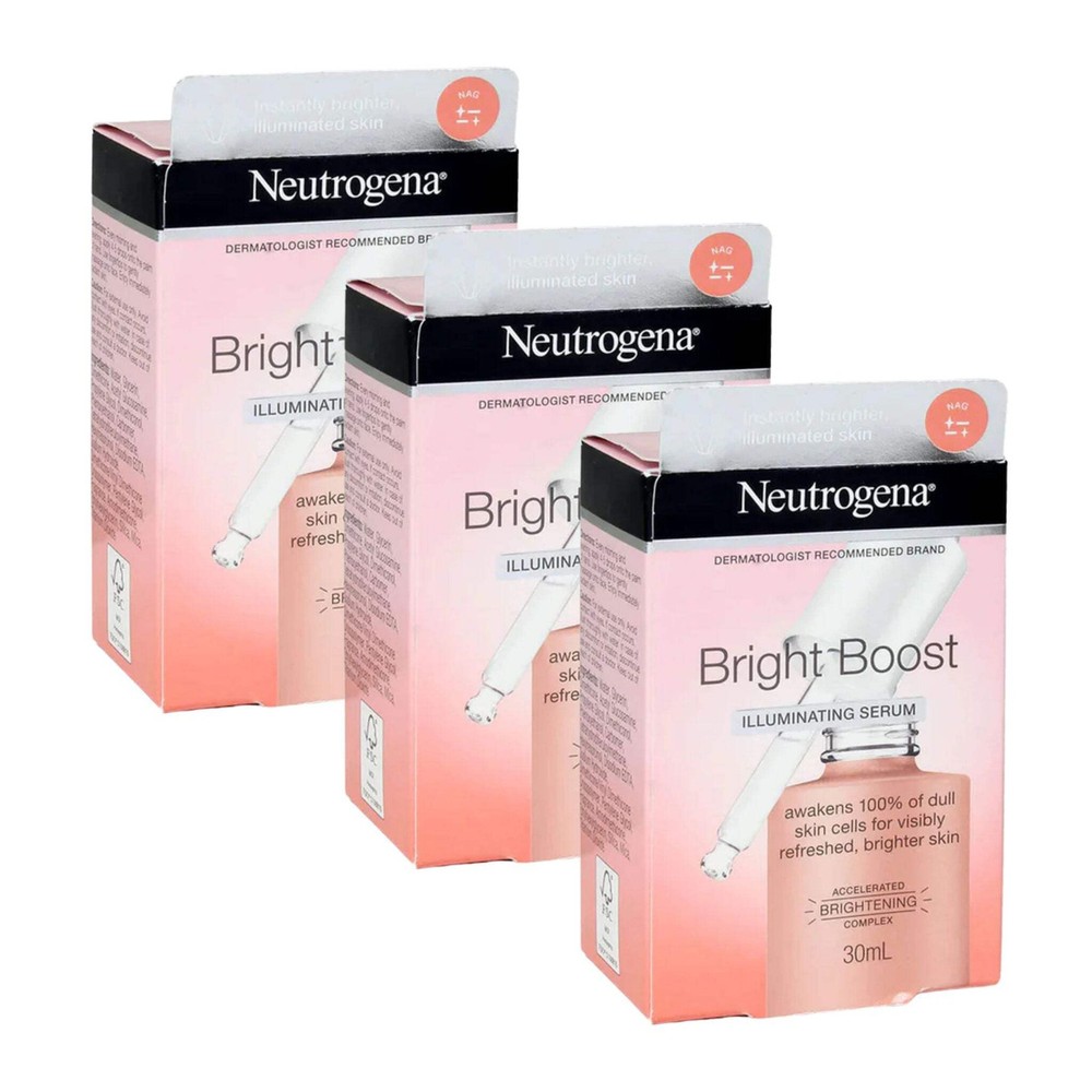 Neutrogena Bright Boost Illuminating Serum 30mL – Pack of 3