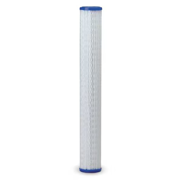 Pentair  Pleated Filter Cartridge, 10 gpm, 30 Micron, 2-5/8" O.D., 20 in H