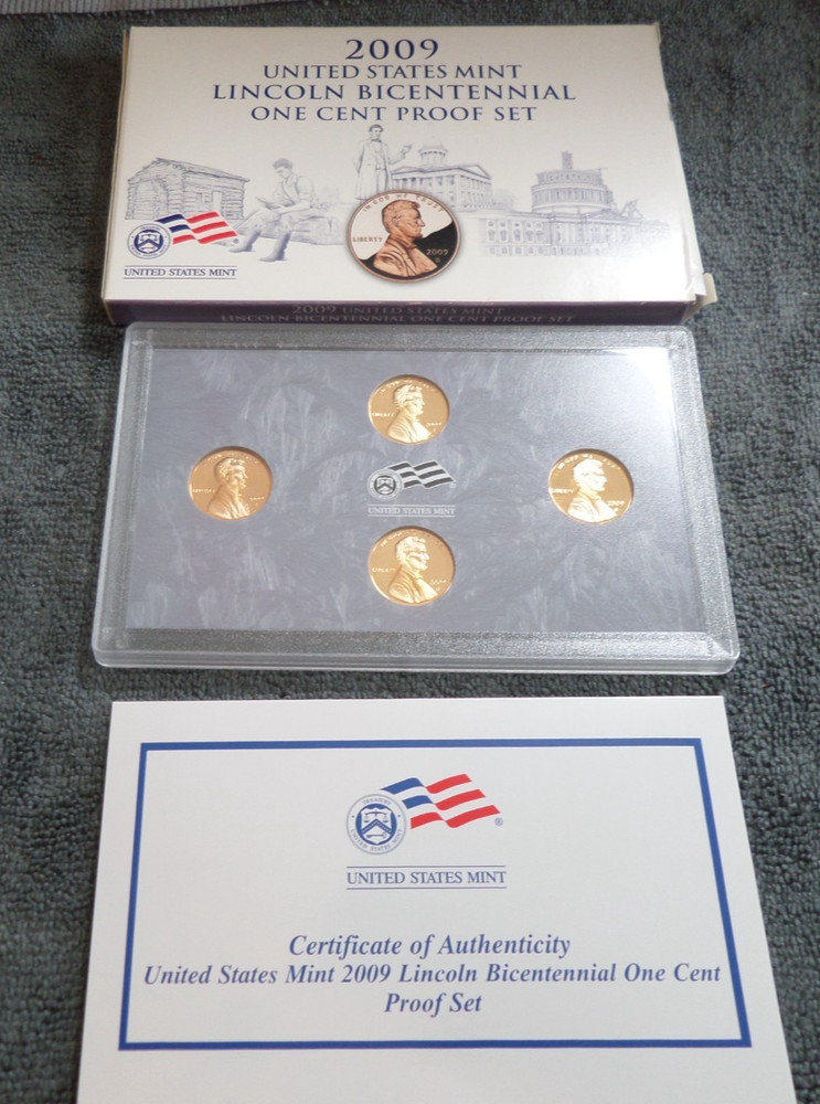 2009 S Lincoln Bicentennial One Cent Proof Set US Mint