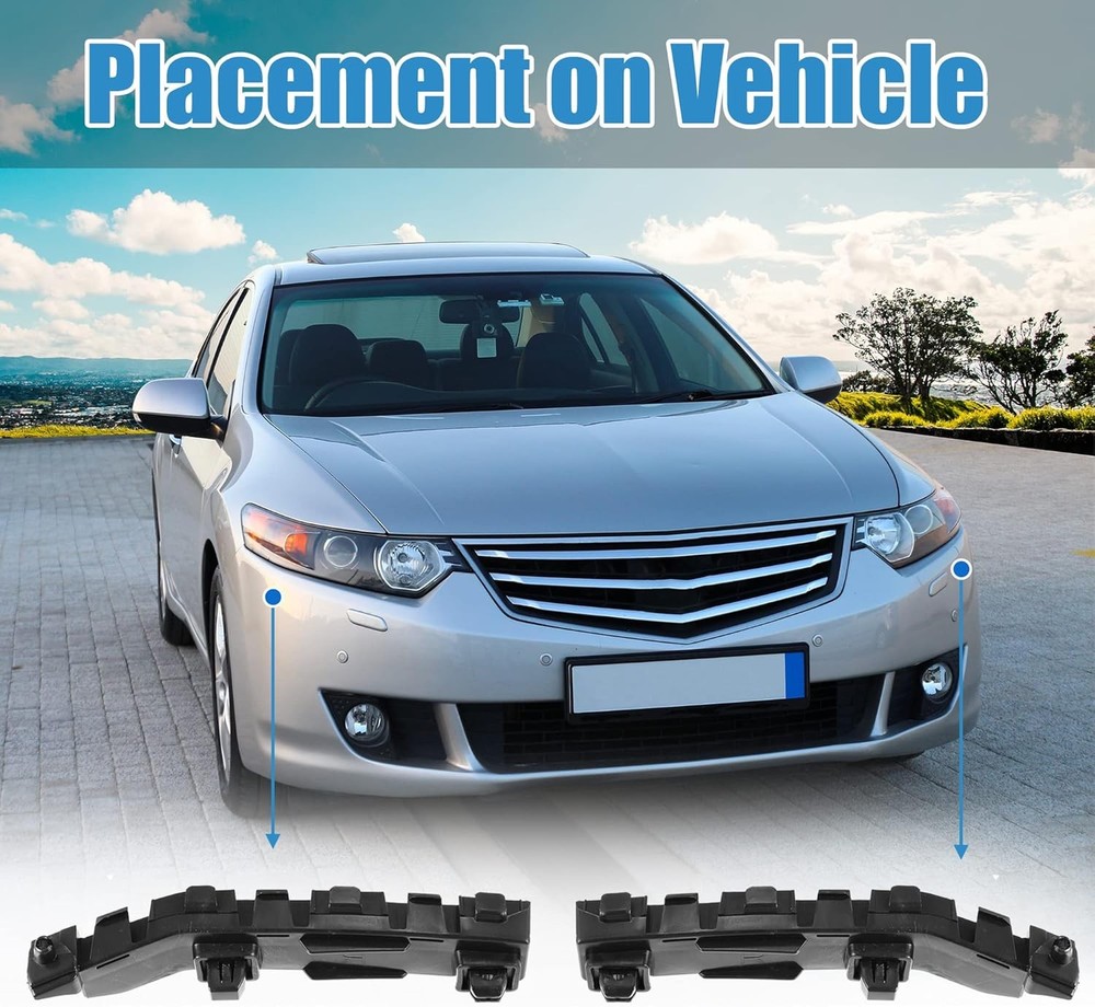 1 Pair Left and Right Side Front Bumper Bracket Mounting Support Bracket for 200