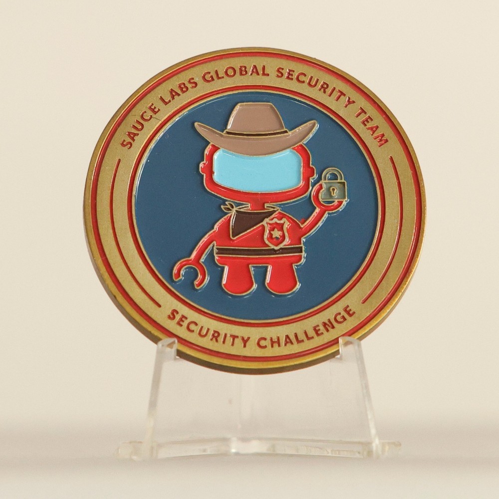 Sauce Labs Global Security Team Security Challenge Challenge Coin 3#5