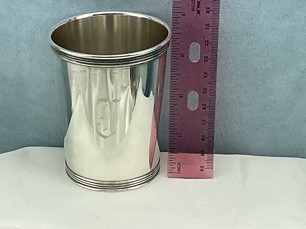 Vintage Manchester 3759 Solid Sterling Silver Derby Mint Julep Cup Monogrammed