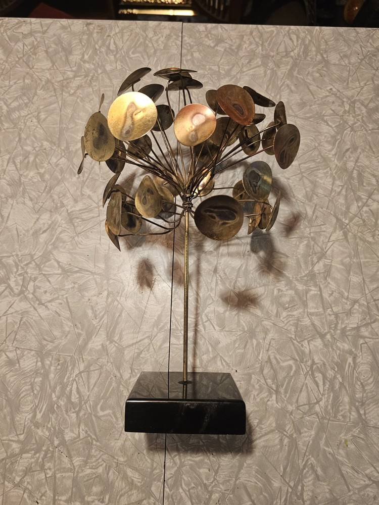 MCM  60-70’s Raindrops Table Tree Sculpture 13"