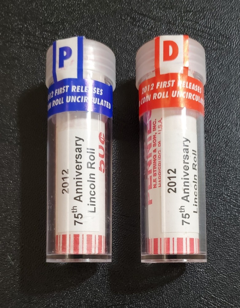 2012 P & D Uncirculated Penny Rolls (2 Rolls)
