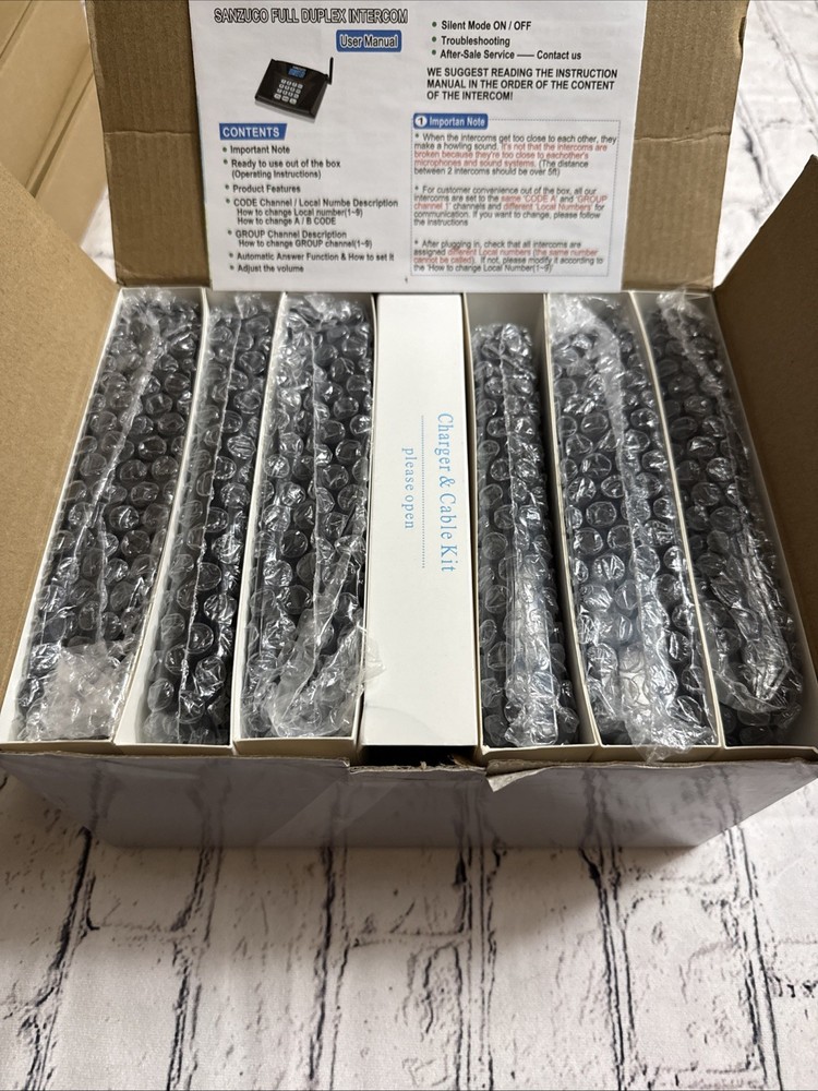 Intercoms Wireless Home Upgraded 5300ft Intercom 9 Channel 2 Code Full Duplex