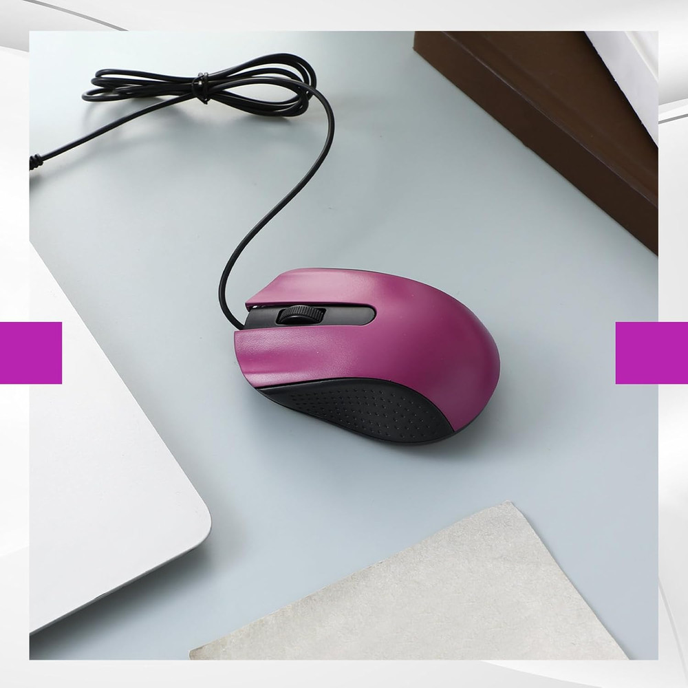 30 Pack USB Wired Mouse 3 Button Corded Computer Mice Bulk USB Mouse for PC Desk