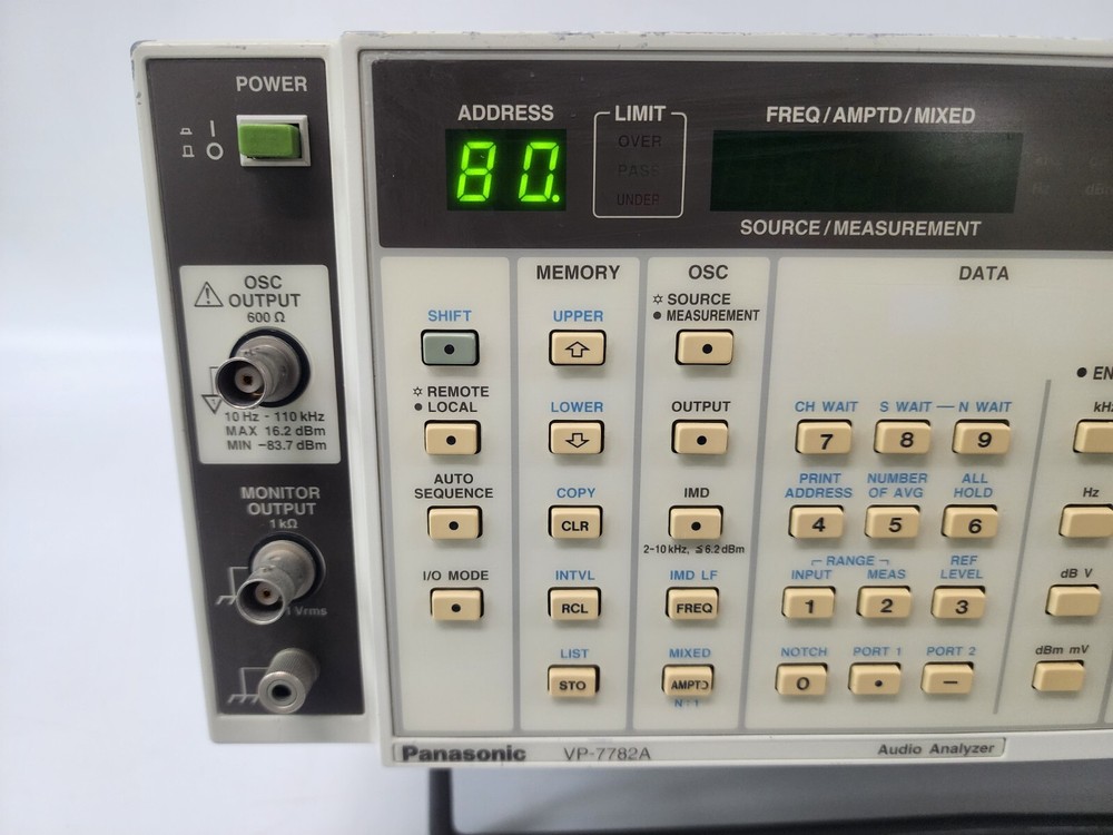Panasonic VP-7782A Audio Analyzer, 2-channel