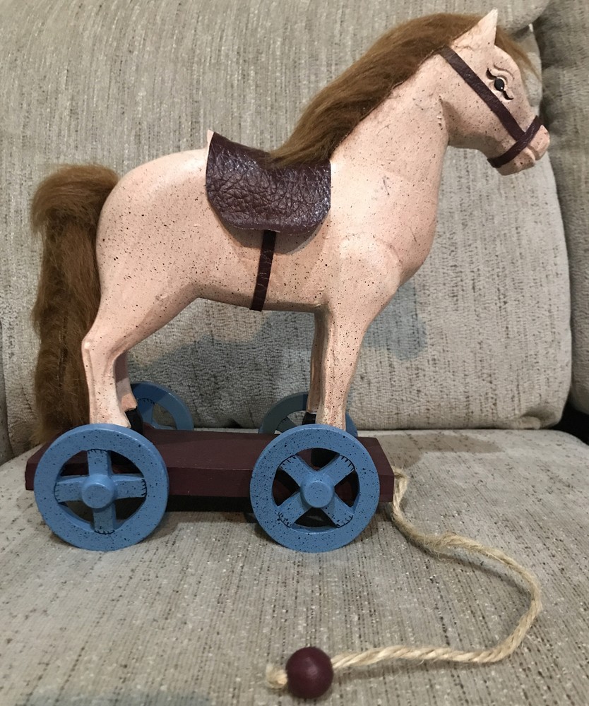 Vintage(?) Reproduction Horse Pull Toy