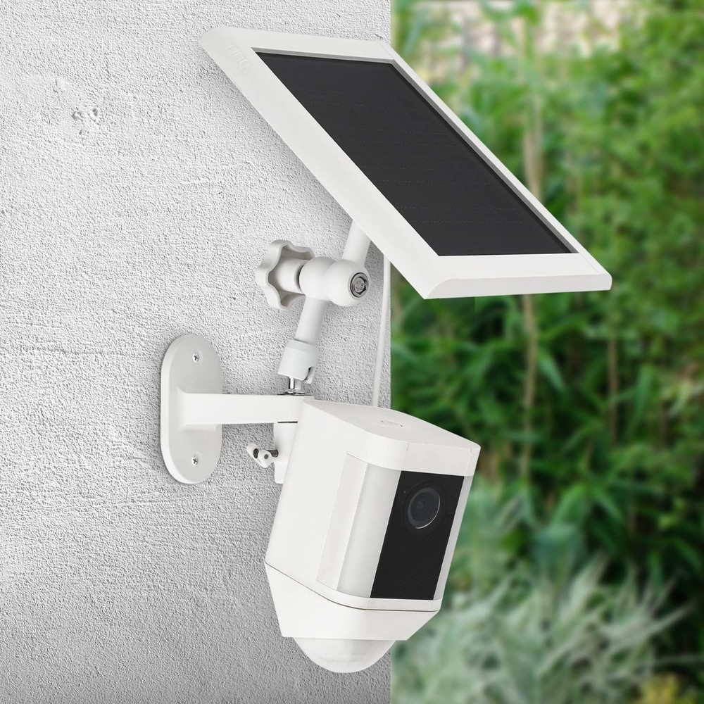 Sturdy Aluminum Wall Mount for Solar Panel & Spotlight Cam - Adjustable Design