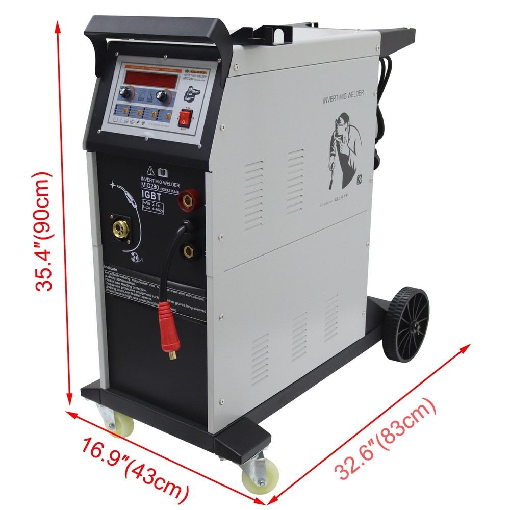 Aluminum&Iron inverter pulse Welding Machine Movable Welder with CNC Panel 220V