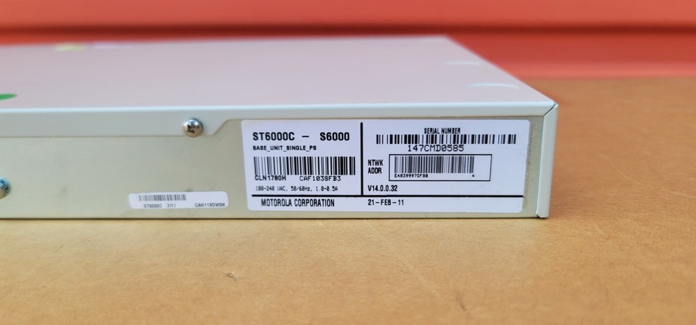 Motorola S6000 ST6000C-S6000 Multi-Protocol Router CLN1780L