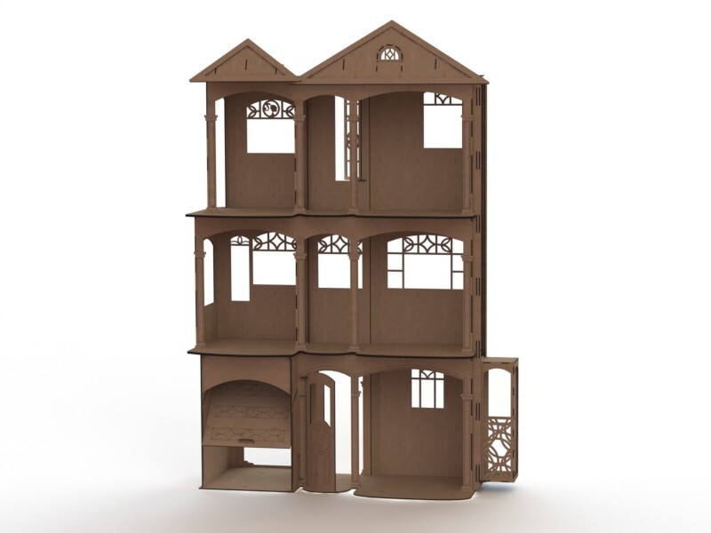 5 Different-House-Laser Cut vector DXF CDR Ready Files***