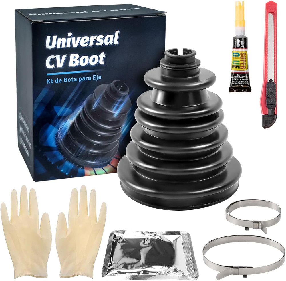 CVS18 CV Boot Split Constant Velocity Joint Gaiter Boot Replacement Kit, Include