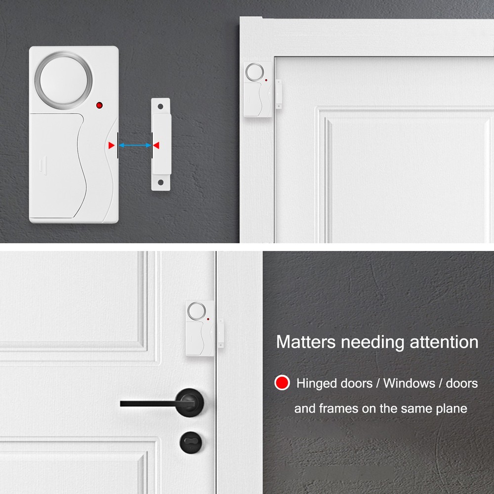 Magnetic Sensor Door Window Security Alarm ABS Anti Theft Wireless Home Security