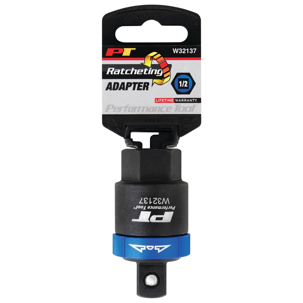 Performance Tool W32137 1/2" Ratcheting Adapter, Dr Adapter