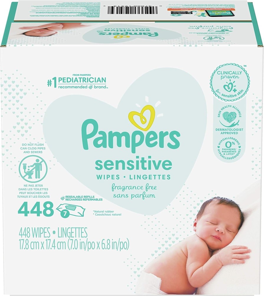 Ppers Baby Wipes Sensitive Perfume 7X Refill Pas