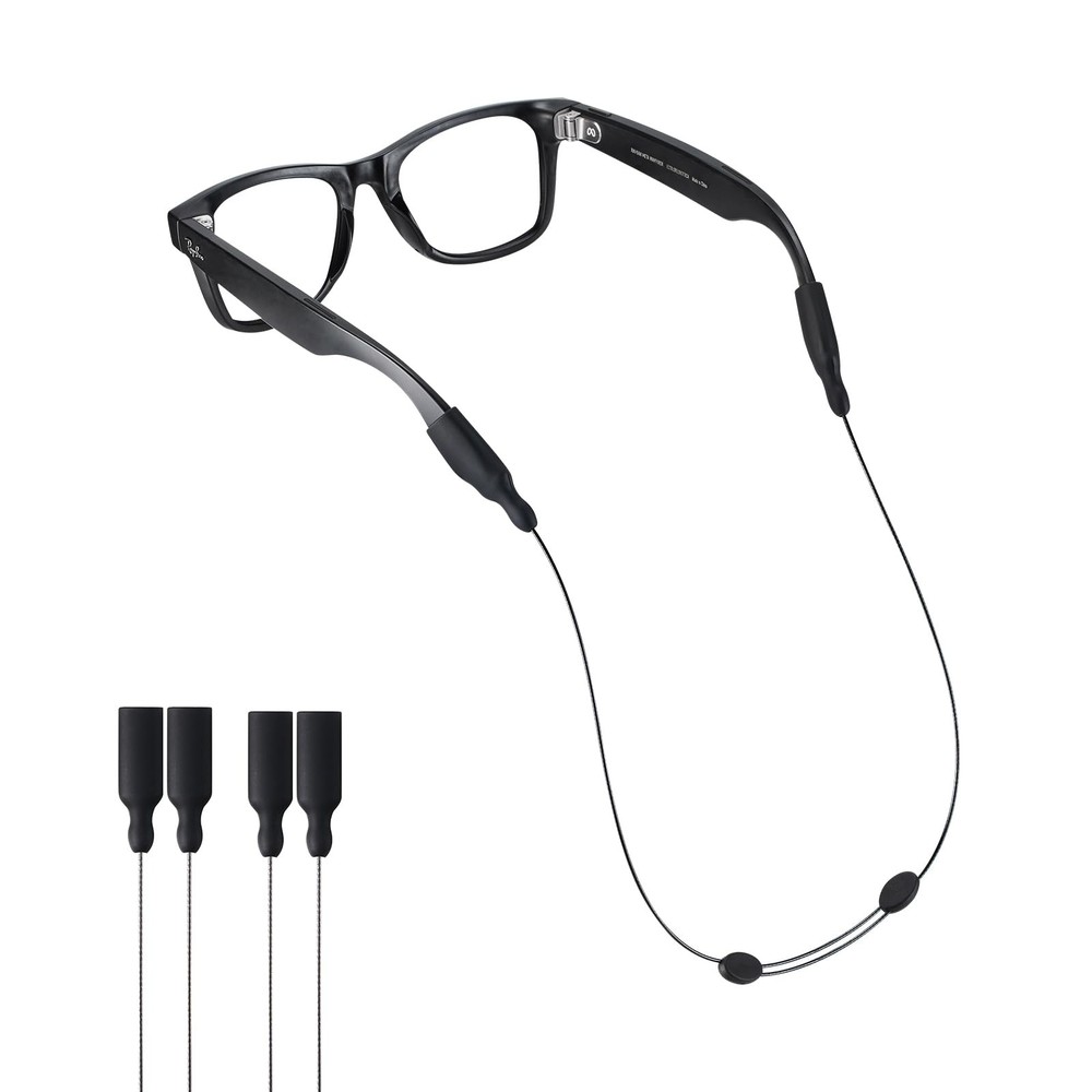 Sunglasses Strap for Meta RayBan Glasses, Thick TemplesNo Tail Adjustable Gla...