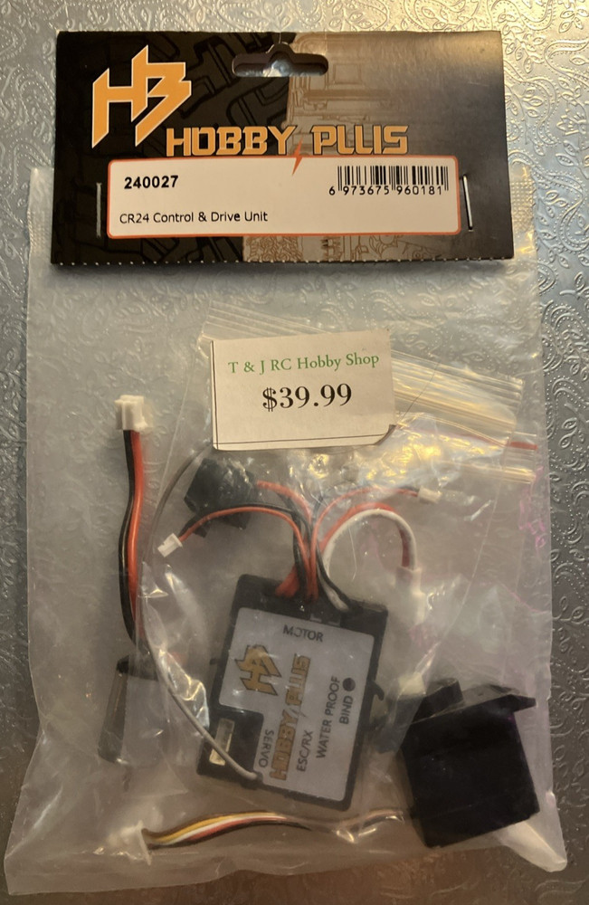 Hobby Plus CR24 240027 Control & Drive Unit and 240014 Front Steering Hub & Spin