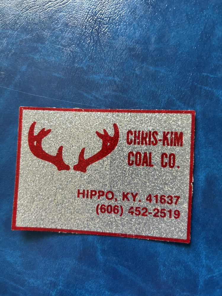 Coal mining stickers, nice older coal company