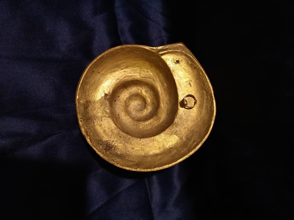 Brass Shark Eye Moon Shell