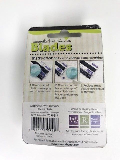 We R Memory Keepers Ultimate Crafter's Tools Blades Scoring Wavy Scallop Deckle