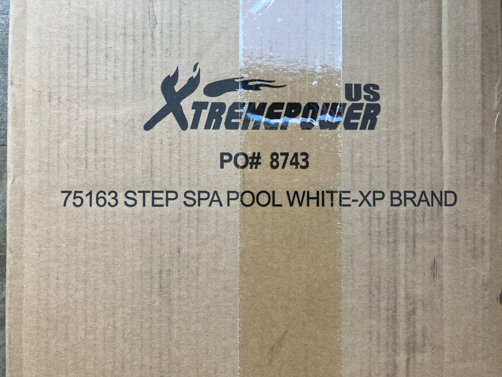 XtremepowerUS Multi-Purpose 2-Step Spa Hot Tub Pool RV Campers Deck Steps White