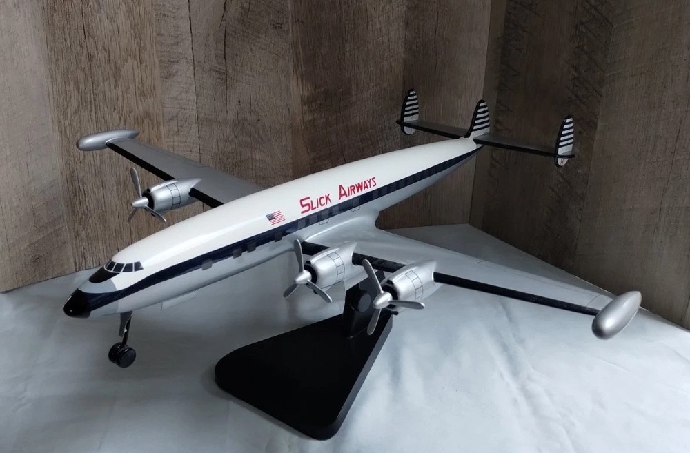 Slick Airways Lockheed L-1049 Super Constellation Desktop Model And Slick...