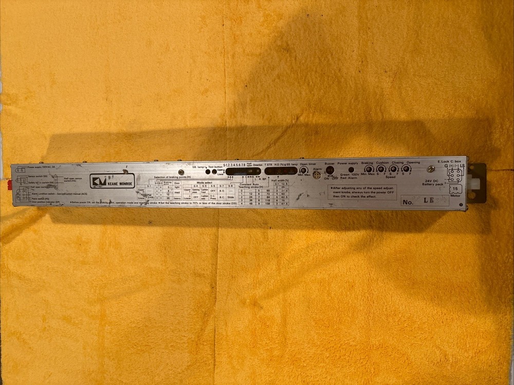 KEANE MONROE 1100 Z-I Control ***CONDITION UNKNOWN***