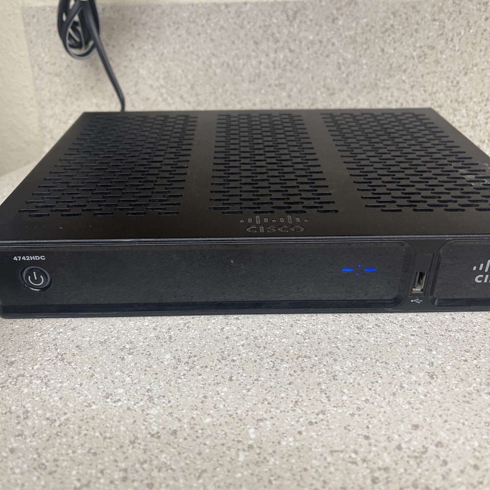 Cisco 4742HDC High-Definition Cable Box DVR Receiver – HDMI, Coax, USB – Tested