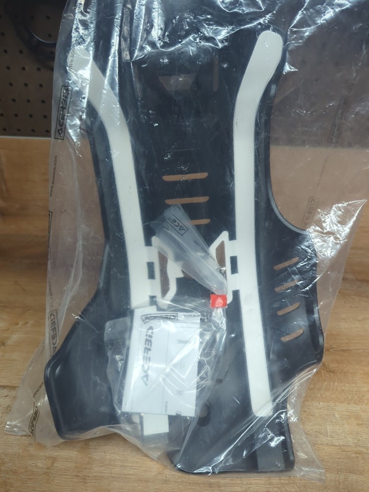 Acerbis - 2733461007 - Skid Plate, Black/White