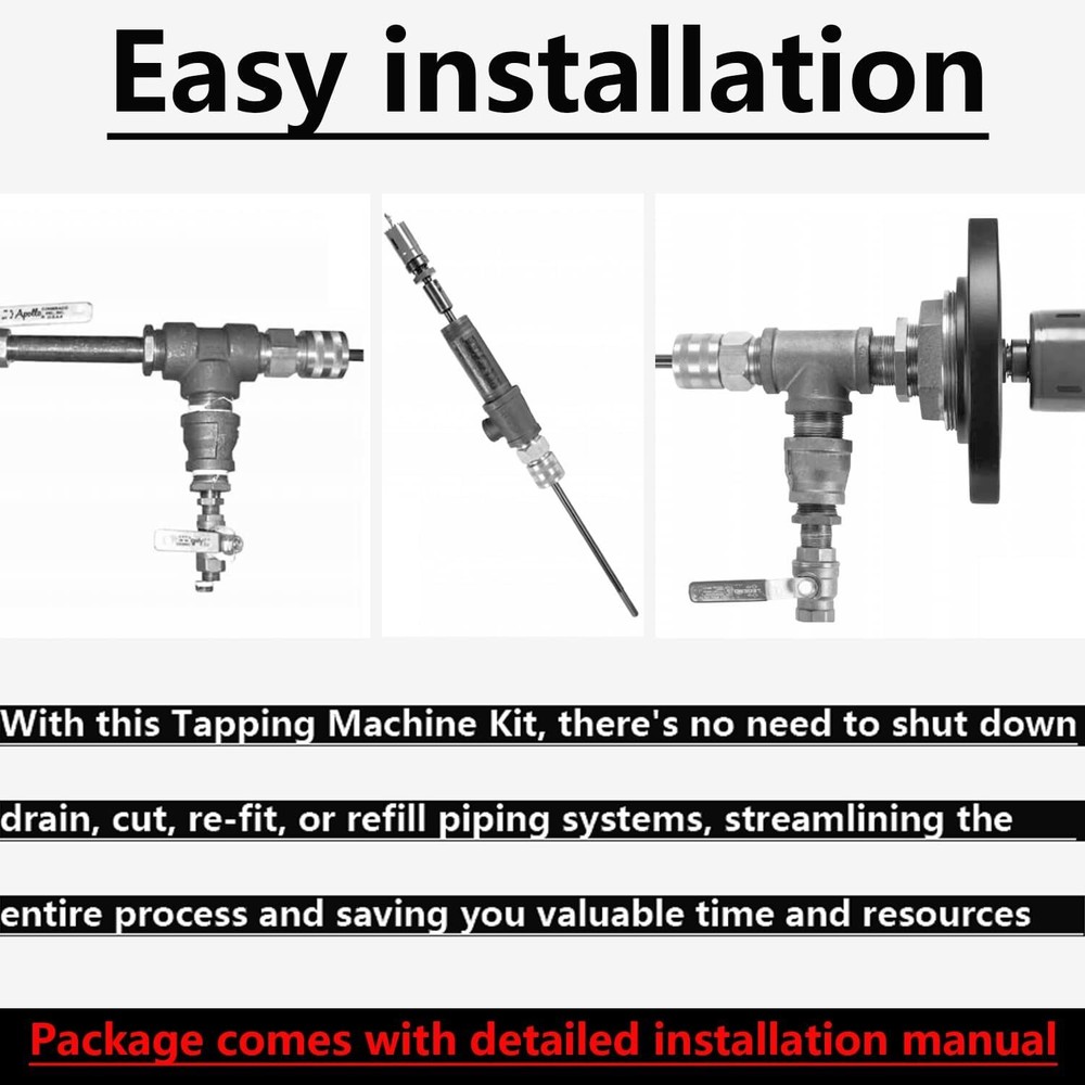 For NPT Mechanical Hot Tapping Machine Complete Tool Kit DM3MECH 08350