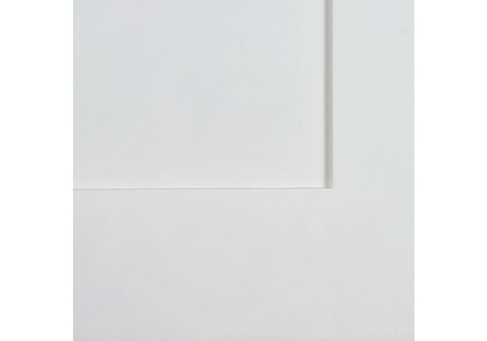 2 Panel Flat Vertical Primed Mission Shaker Stile & Rail Solid Core Wood Doors