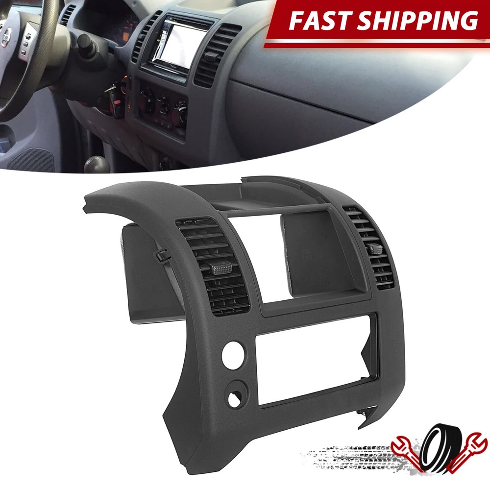 Matte Black Center Dash Console Panel Cluster Bezel For Nissan Frontier 2005-20
