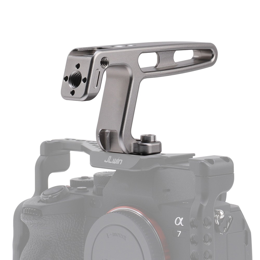 US Silver Handle Grip 1/4"-20 Thread Mount for DSLR Mirrorless Camera Cage Rig