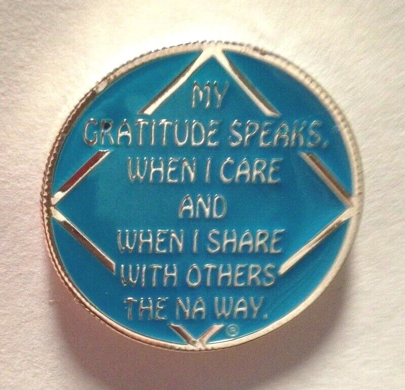 Narcotics Anonymous GRATEFUL ADDICT TRIPLATE Recovery MEDALLION