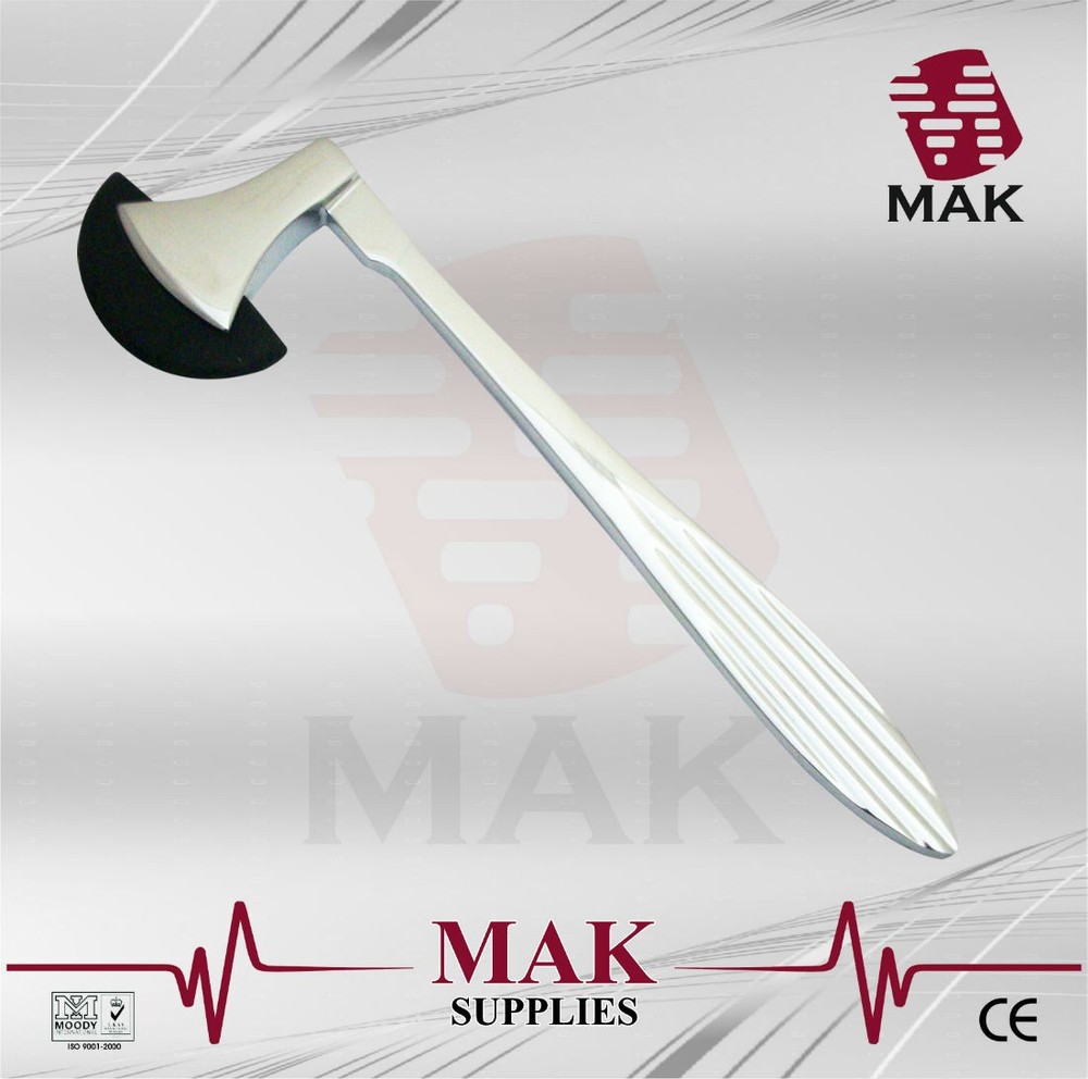 MAK Berliner Neurological Reflex Hammer 19cm For Reflexive Responses Axe Shape
