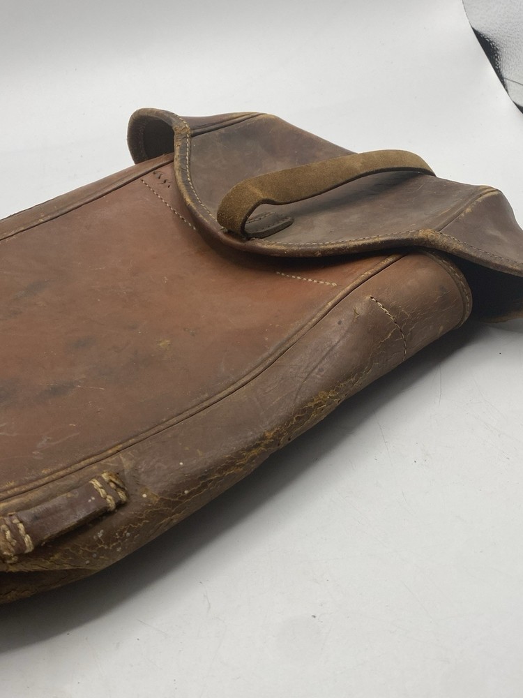 WWII German Leather Cavalry Saddle Bag Bdq. 43 Marked
