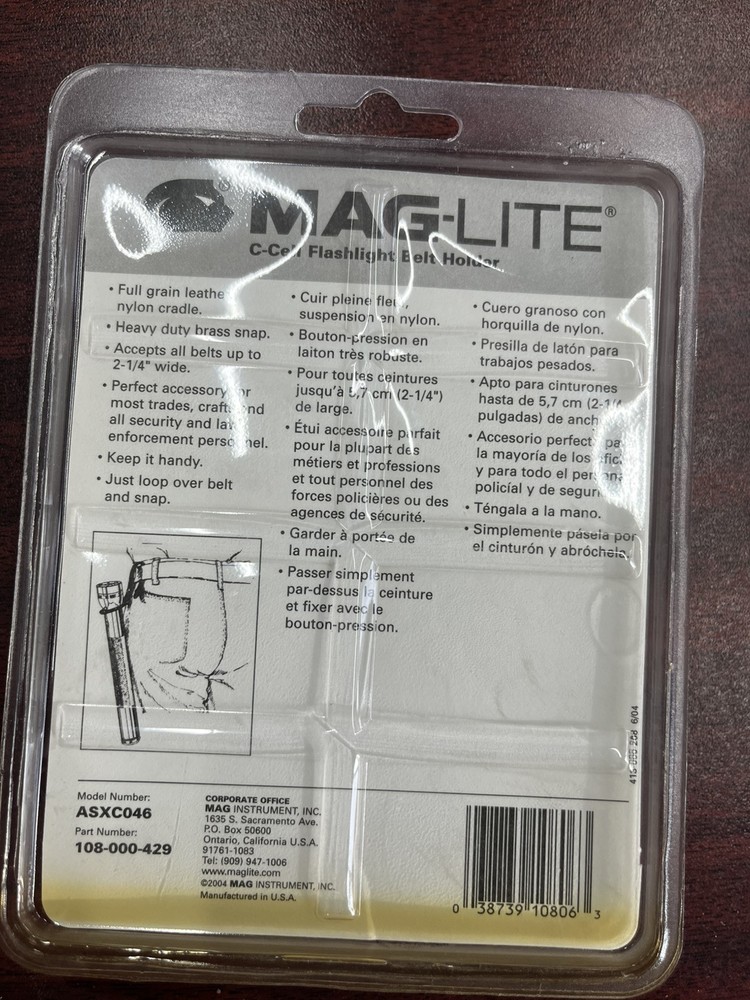 Maglite ASXC046 C-Cell Belt Holder