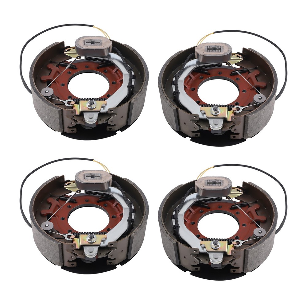 4pcs 12-1/4" x 3-3/8" Electric Brake Assembly For 10K Trailer Axle 023-451-00