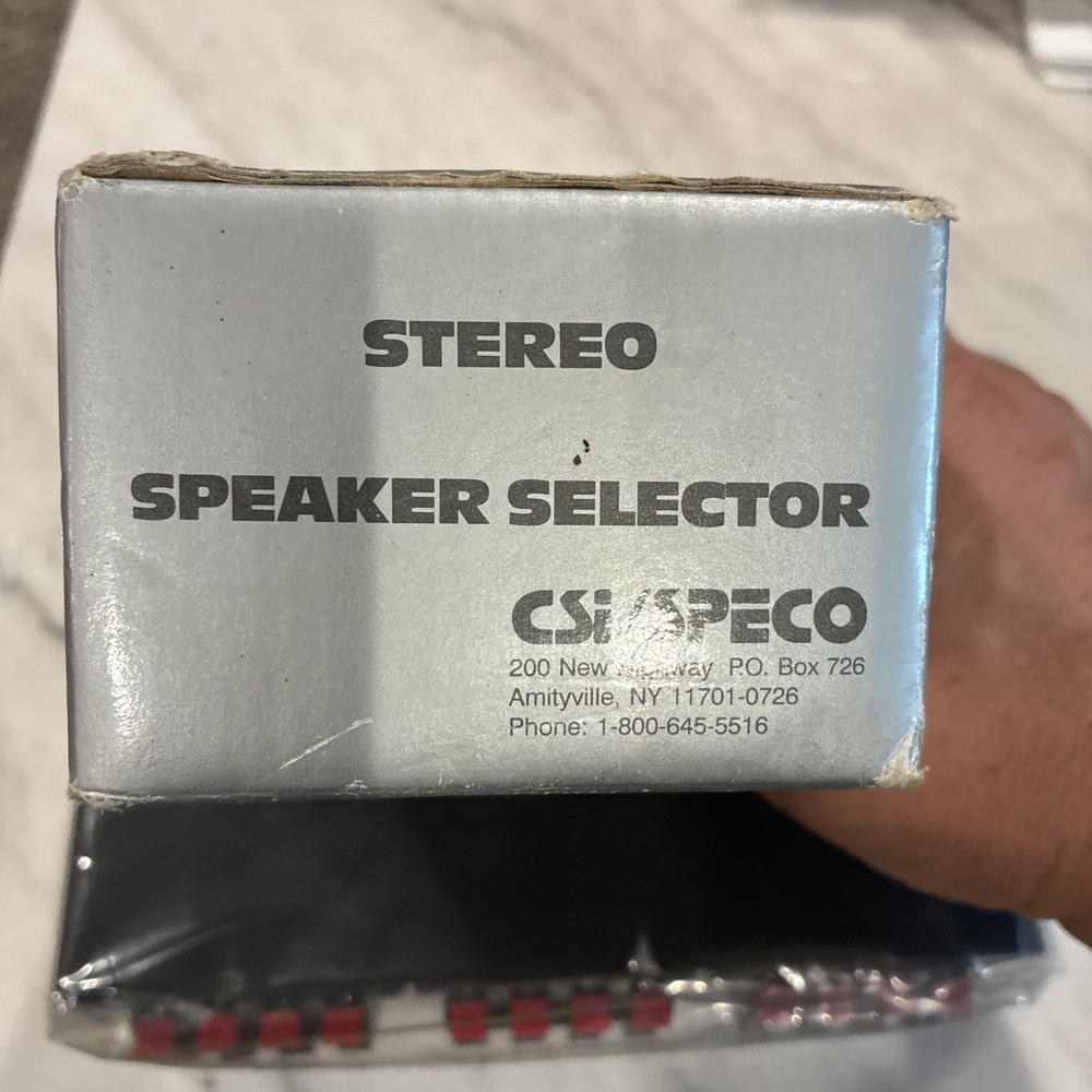 SPECO SSB-5 STEREO SPEAKER SELECTOR
