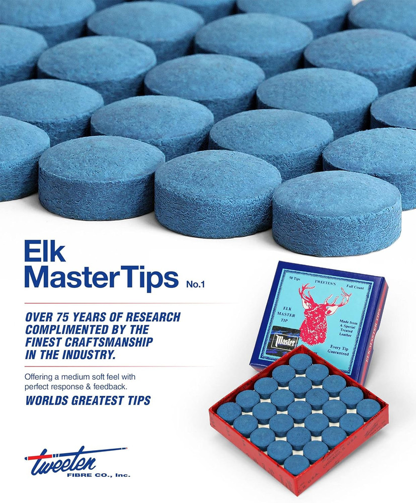 Elk Master Billiard Pool Cue Tips