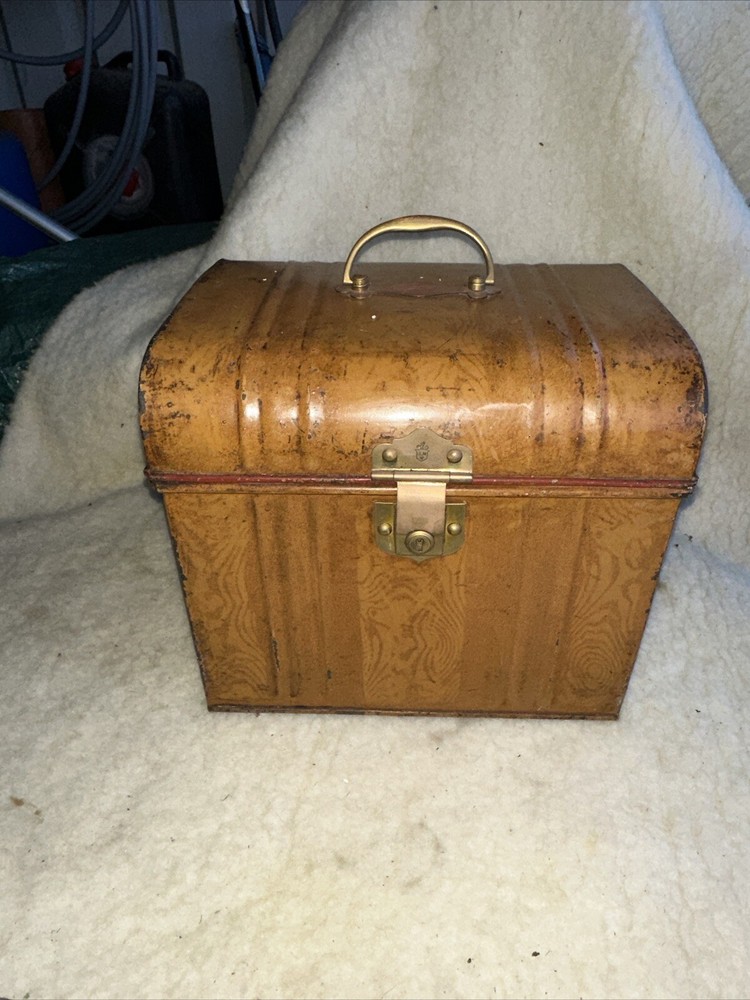 Vintage Metal Dome Trunk