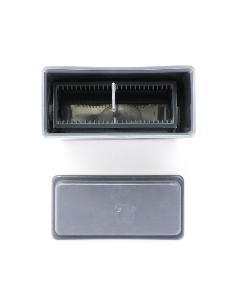 Microscope Slides Staining Jar and Rack 24-Slots 10 Pack Grey