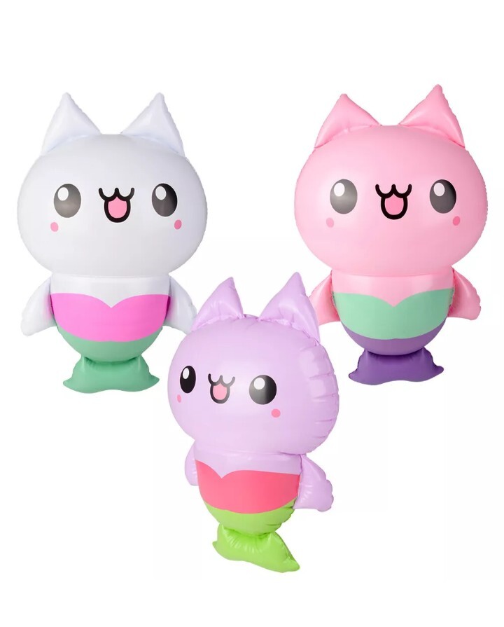 24"  Mermaid Cat Inflatables - 1 Dozen