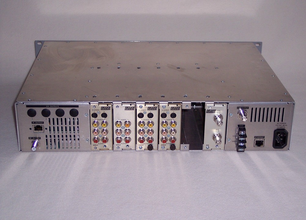Drake Digital Encoder Host EH244 IP QAM with 4x SDE24 and ASI modules