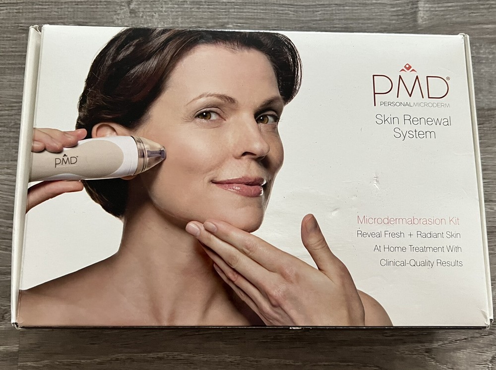 PMD Personal Microderm Complete System-White/Taupe w/ Mfg.box