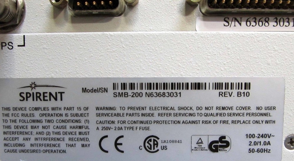 NetCom Systems SmartBits 200 SMB-0200 with 4x ML-7710 Modules