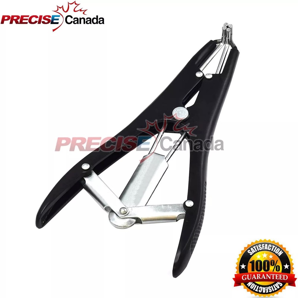 Black Durable Elastrator Tool Castrator Plier Castrate Dock Tail for Sheep Goats