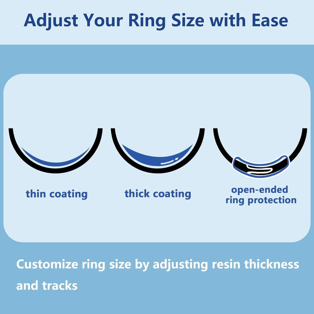Innovative Ring Size Adjuster Adhesive with UV Light- Adjusts Any Ring Size, Eas